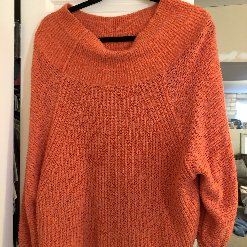 Off the shoulder free people sweater